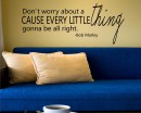Don't Worry About Quotes Wall Decal Motivational Vinyl Art Stickers